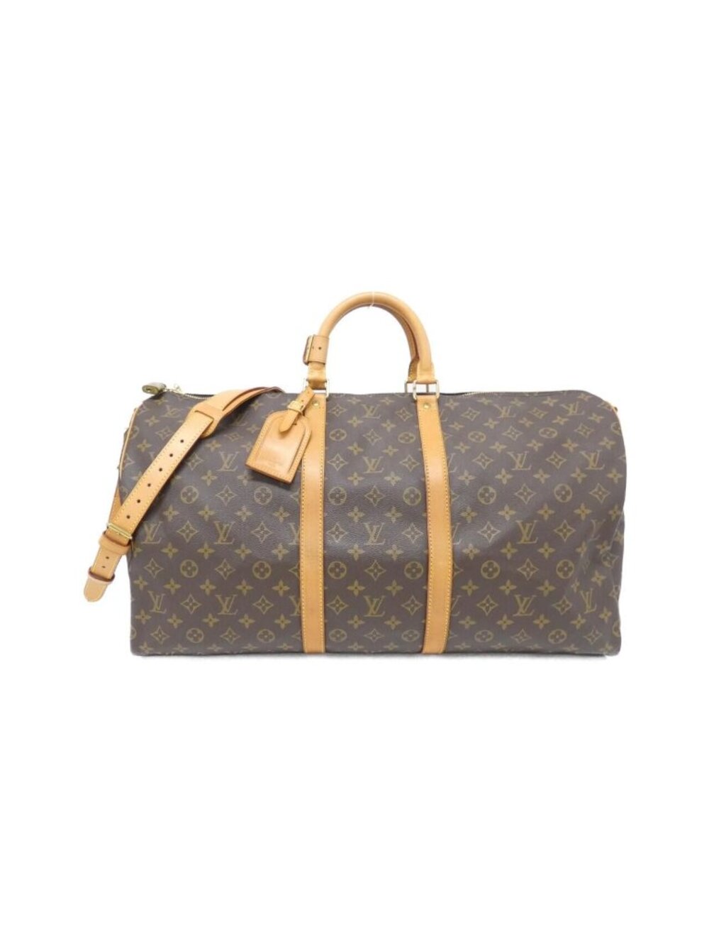 Louis Vuitton Monogram Keepall Bandouliere 55 Boston Bag